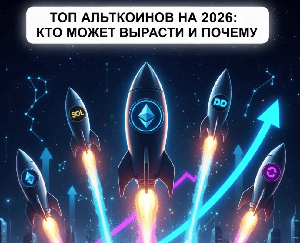 Топ альткоинов на 2026: кто может вырасти и почему