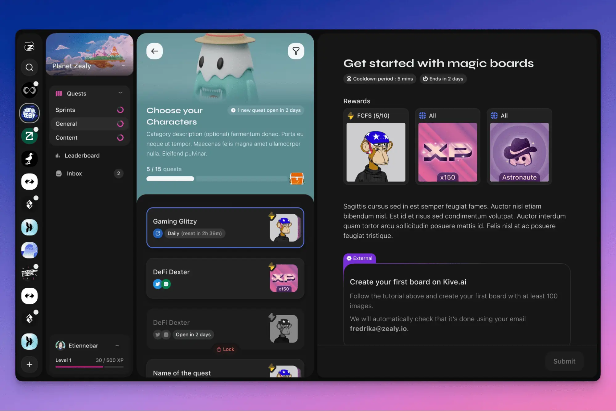 Zealy — это геймифицированная платформа