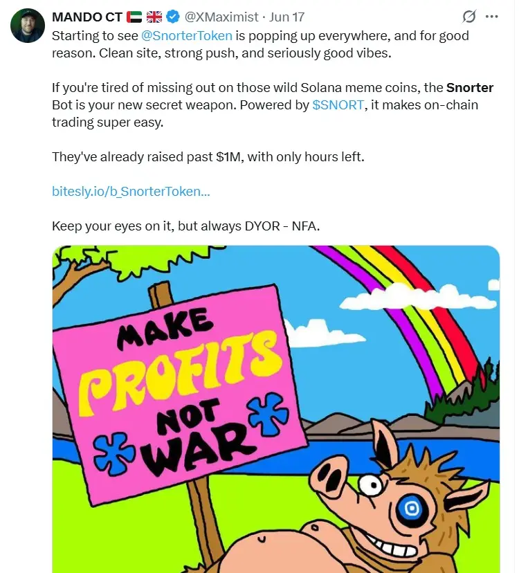 Snorter Bot (SNORTER) обзор информация о Snorter Bot (SNORTER)