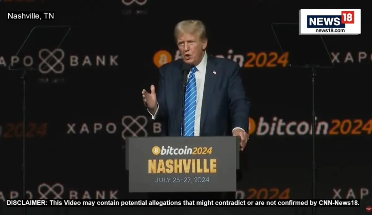 Дональд Трамп на конференции Bitcoin 2024 Выступления спикеров на конференции Bitcoin 2024