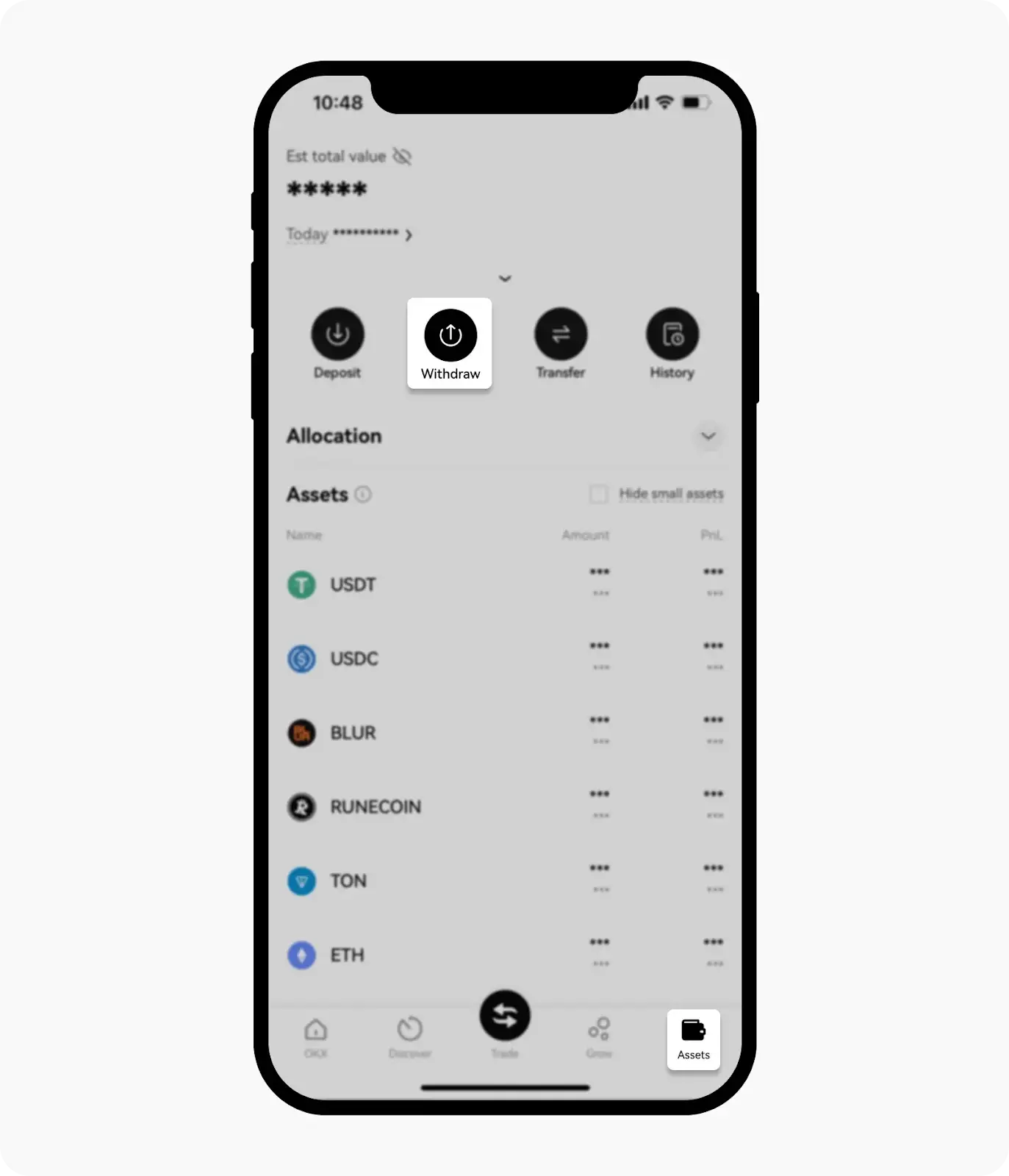 как вывести деньги с окх на карту
