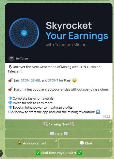 Крипто игра Tonturbo преимущества раннего вывода